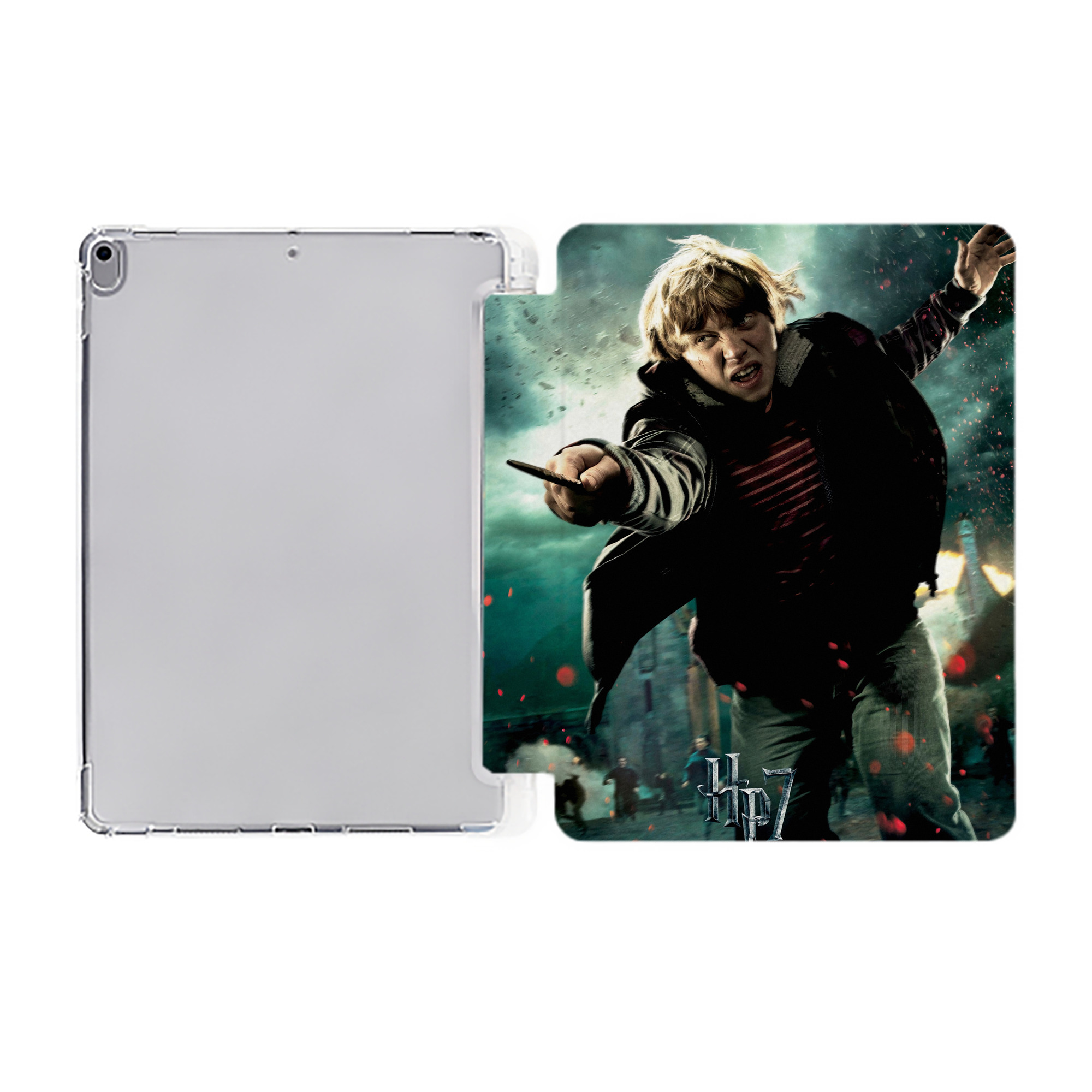 （画像用） Harry Potter ハリー・ポッターシリーズ IPad ケース ペン収納付き 三つ折りスタンド PUレザー×シリコン 対応機種9.5/10.5/10.9インチ